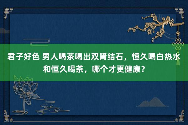 君子好色 男人喝茶喝出双肾结石，恒久喝白热水和恒久喝茶，哪个才更健康？