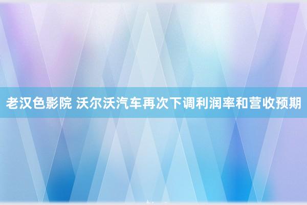 老汉色影院 沃尔沃汽车再次下调利润率和营收预期