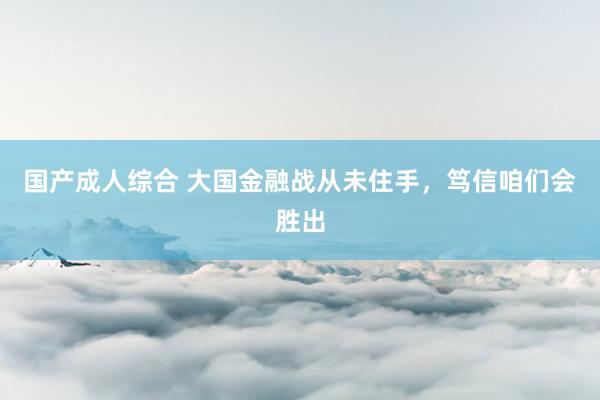 国产成人综合 大国金融战从未住手，笃信咱们会胜出