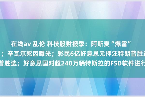 在线av 乱伦 科技股财报季：阿斯麦“爆雷” 英伟达和台积电“内耗”；辛瓦尔死因曝光；彩民6亿好意思元押注特朗普胜选；好意思国对超240万辆特斯拉的FSD软件进行窥伺｜一周海外财经