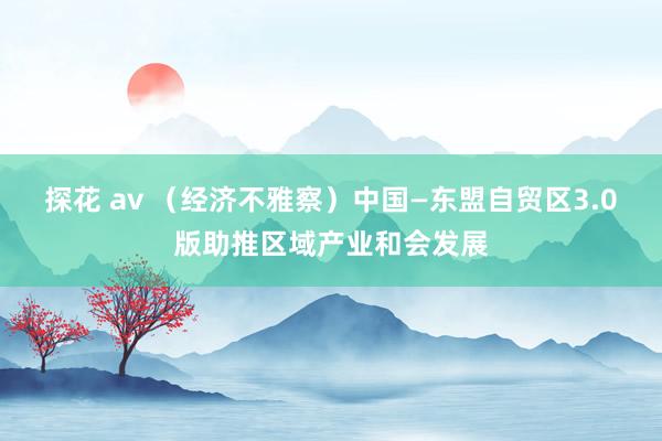 探花 av （经济不雅察）中国—东盟自贸区3.0版助推区域产业和会发展