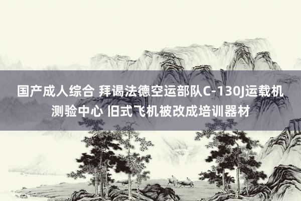 国产成人综合 拜谒法德空运部队C-130J运载机测验中心 旧式飞机被改成培训器材