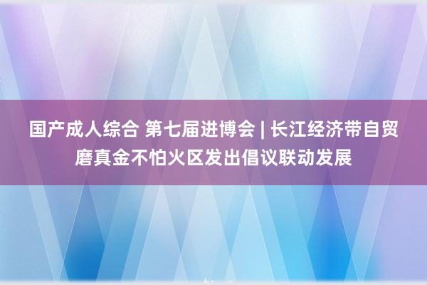 国产成人综合 第七届进博会 | 长江经济带自贸磨真金不怕火区发出倡议联动发展