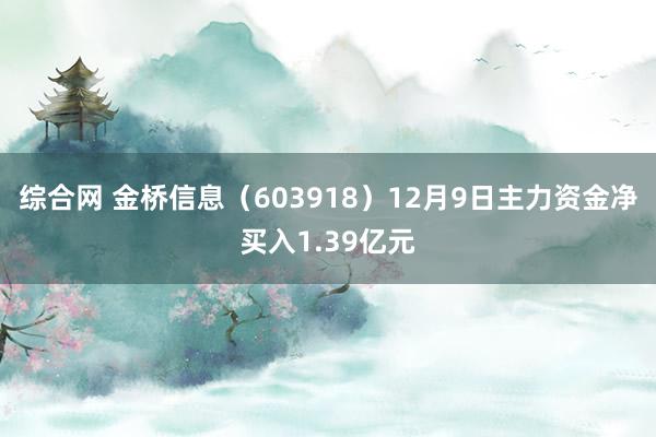 综合网 金桥信息（603918）12月9日主力资金净买入1.39亿元