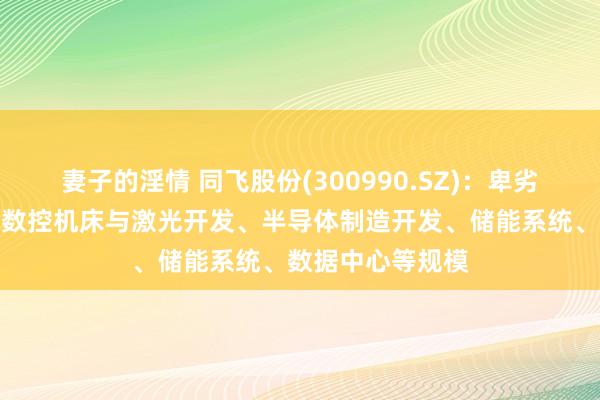 妻子的淫情 同飞股份(300990.SZ)：卑劣运用场景主要为数控机床与激光开发、半导体制造开发、储能系统、数据中心等规模