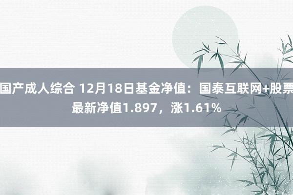 国产成人综合 12月18日基金净值：国泰互联网+股票最新净值1.897，涨1.61%