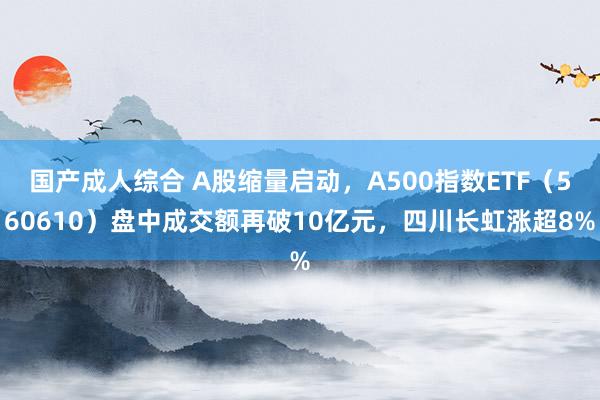 国产成人综合 A股缩量启动，A500指数ETF（560610）盘中成交额再破10亿元，四川长虹涨超8%