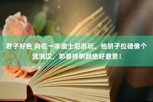 君子好色 向佐一家迪士尼游玩，他胡子拉碴像个流浪汉，郭碧婷侧颜绝好意思！