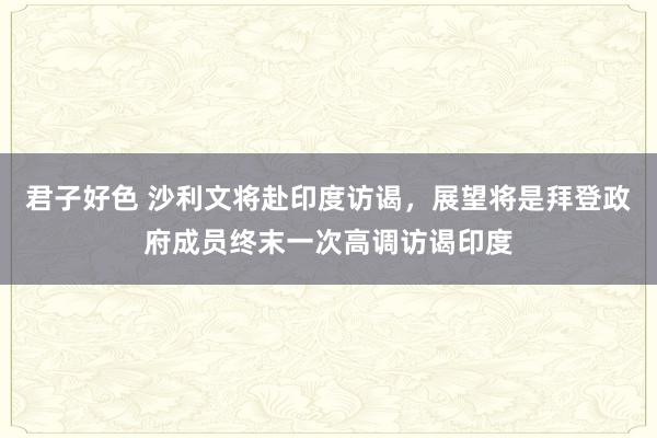 君子好色 沙利文将赴印度访谒，展望将是拜登政府成员终末一次高调访谒印度