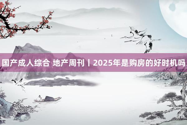 国产成人综合 地产周刊丨2025年是购房的好时机吗