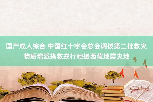 国产成人综合 中国红十字会总会调拨第二批救灾物质增派搭救戎行驰援西藏地震灾地