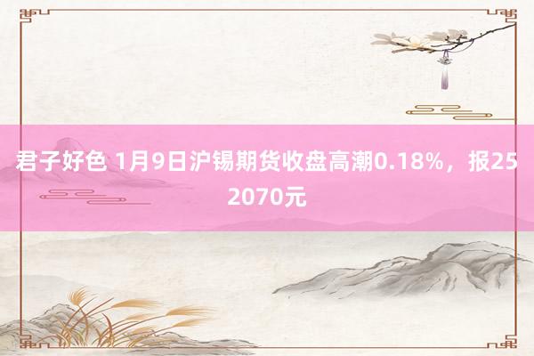 君子好色 1月9日沪锡期货收盘高潮0.18%，报252070元