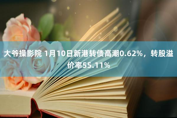 大爷操影院 1月10日新港转债高潮0.62%，转股溢价率55.11%