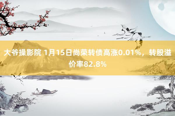 大爷操影院 1月15日尚荣转债高涨0.01%，转股溢价率82.8%